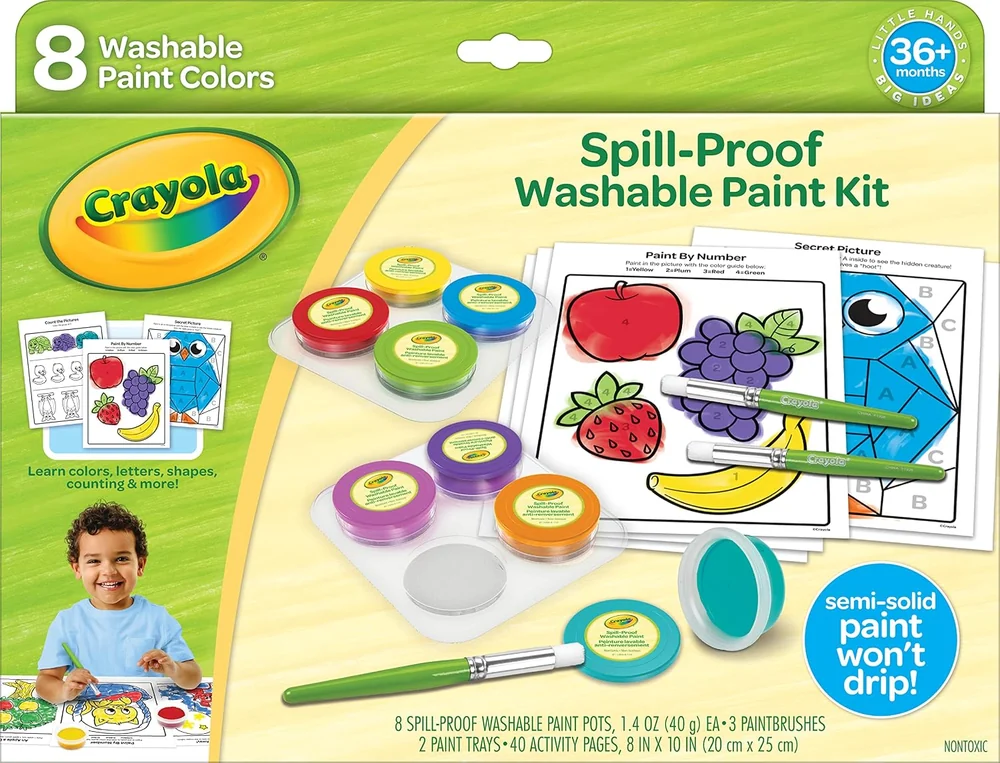 Kit de pintura sem derramar Crayola