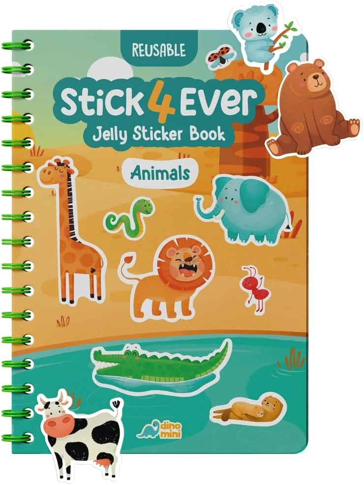 Livro de adesivos reutilizáveis — Animais