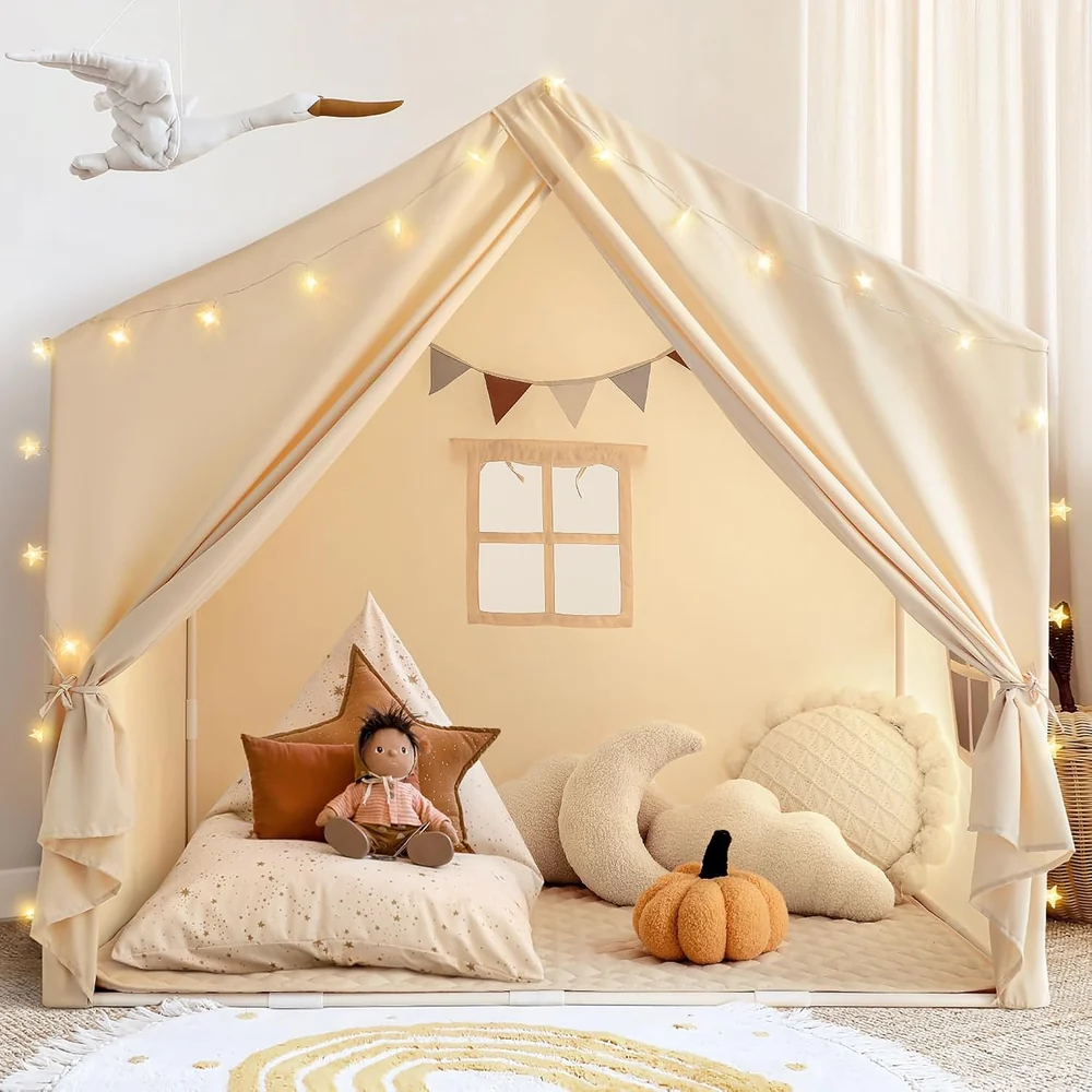 Tenda infantil com tapete acolchoado