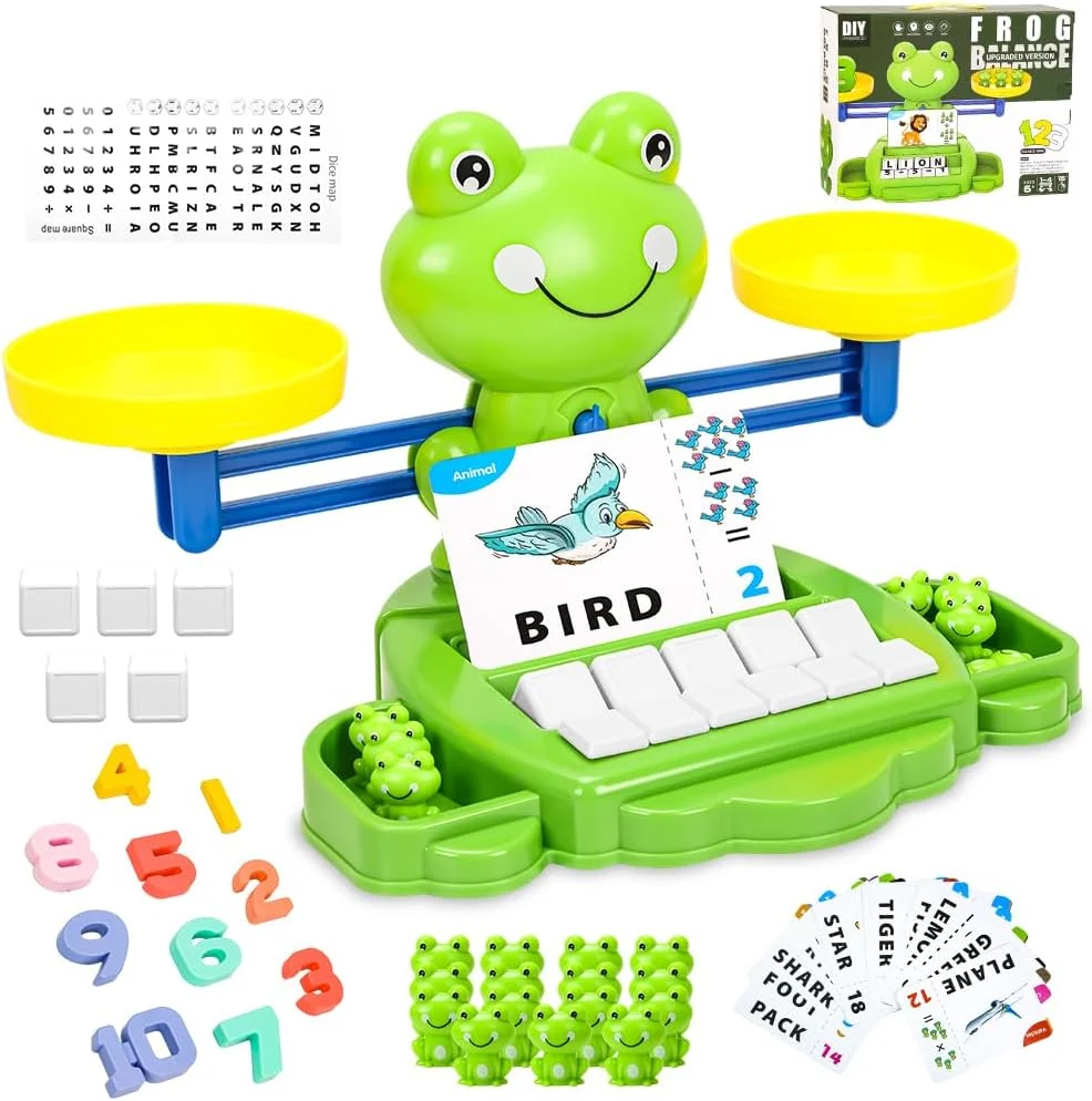 Balança Numérica Divertida Sapo Jogo Infantil Educativo