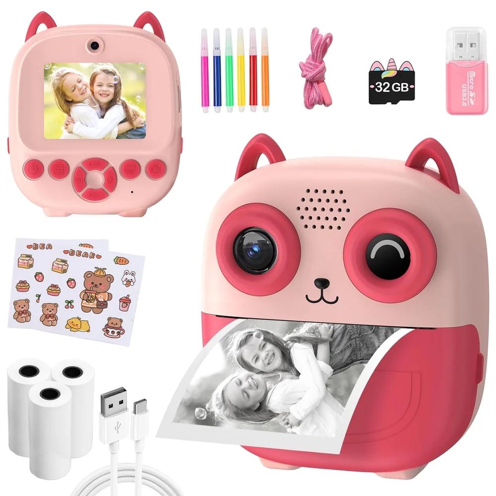 Câmera Infantil com Impressão Instantânea